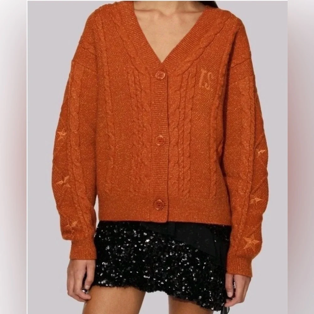 TAYLOR SWIFT The Life of a Showgirl Orange Cardigan, Size S - Picture 1 of 9